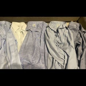 Lot of 5 Brooks Brothers Non-Iron Dress Shirts